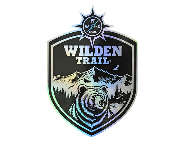 Wilden Trail® Grizzly Badge Sticker