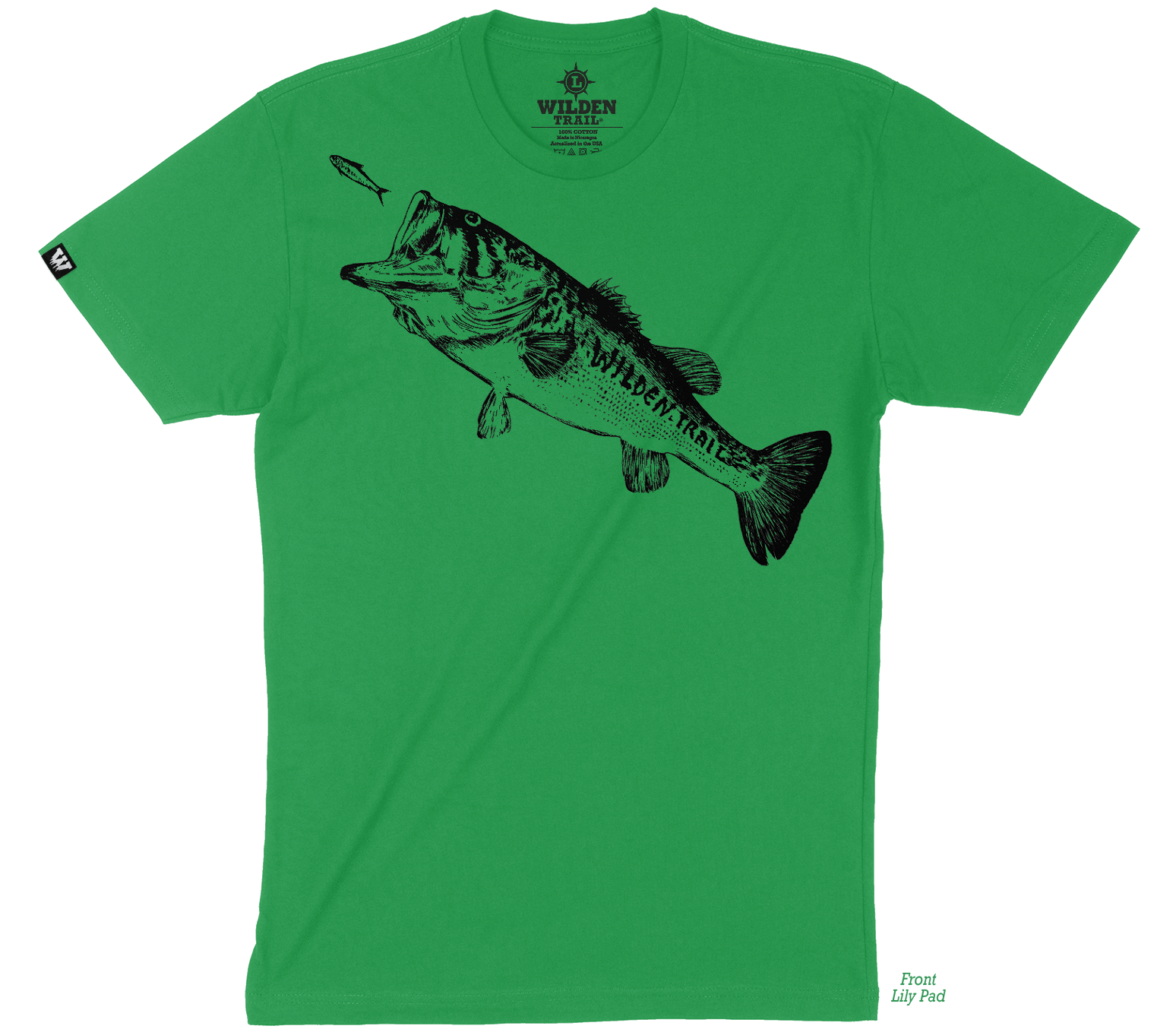 Bassquatch Bass Fishing Tee Large