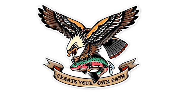 Traditional Eagle Sticker